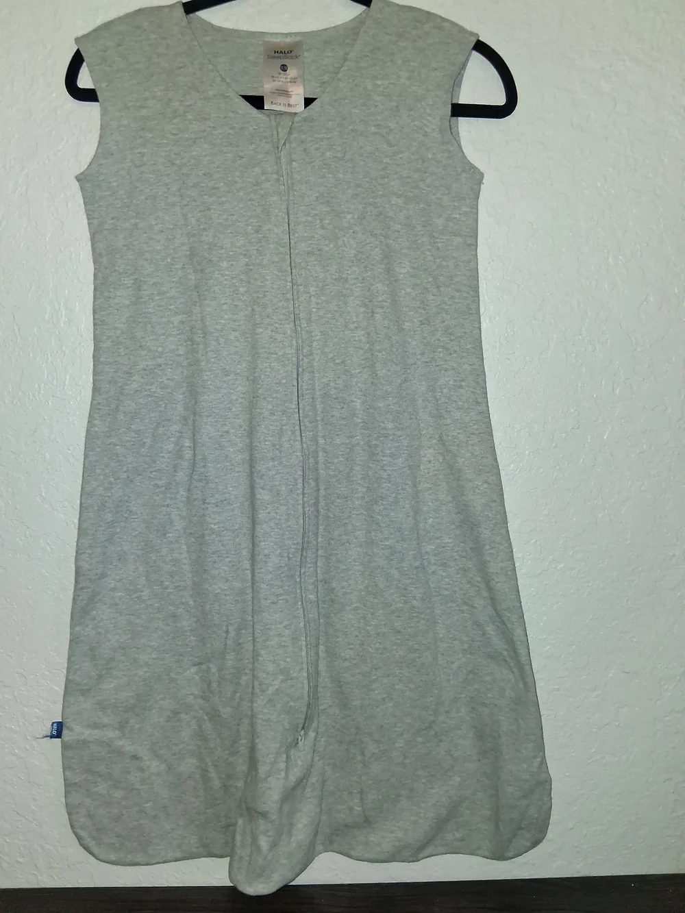​HALO SleepSack Wearable Blanket XL 18 to 24 Months Heather Gray Cotton